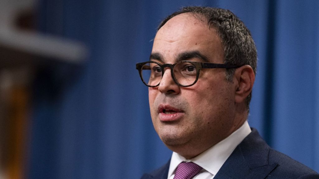 230831192808-jonathan-kanter-file-012423-restricted | Brimco Jonathan kanter assistant attorney general of antitrust for the us department of justice speaks during a news conference at the department of justice in washington dc u